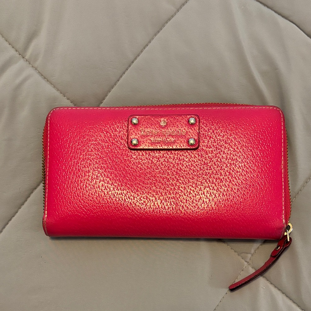 Kate Spade Vibrant Red Leather Wallet